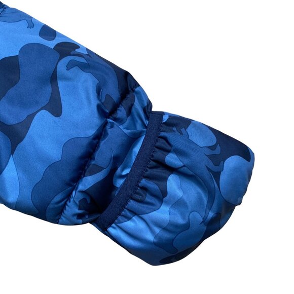 Baby Gap Dinosaur Print ColdControl Max One-Piece Quilted Snowsuit Blue 6-12 mos - Picture 8 of 16